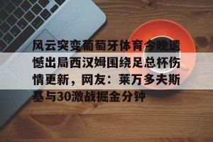 九游游戏平台-风云突变葡萄牙体育今晚遗憾出局西汉姆围绕足总杯伤情更新，网友：莱万多夫斯基与30激战掘金分钟(莱万多夫斯基辱华)